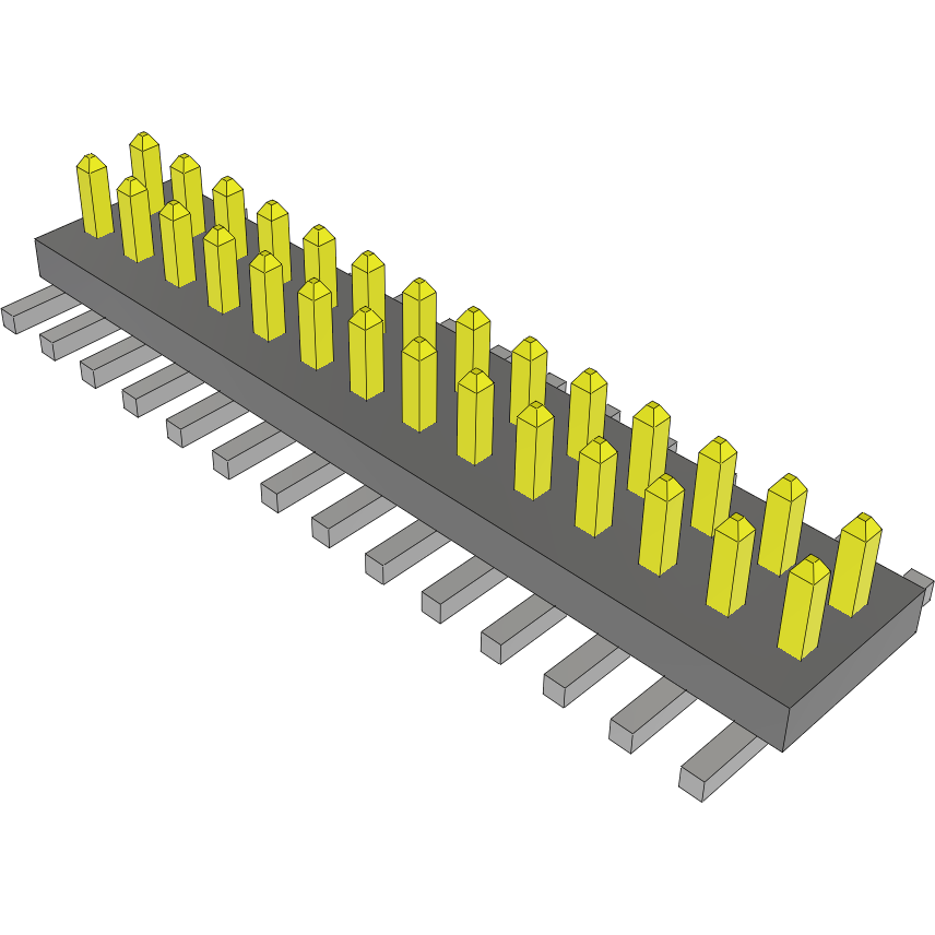 Samtec-FTS-114-03-L-DV Cabezales del conector y receptáculos PCB Conn Unshrouded Header HDR 28 POS 1.27mm Solder ST Top Entry SMD Tube