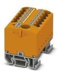 PHOENIX CONTACT-3274206 Connector Terminal Blocks Conn Distribution Terminal Block 13 POS Spring Clamp DIN Rail/Panel Mount 24A