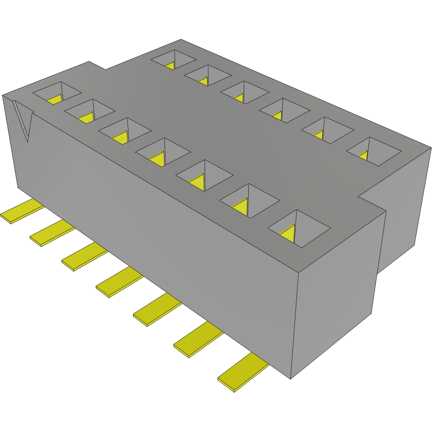Samtec-BKS-113-01-L-V-A Piastre connettori e prese PCB Conn Socket Strip SKT 13 POS 1mm Solder ST SMD TIGER CLAW™ Tube