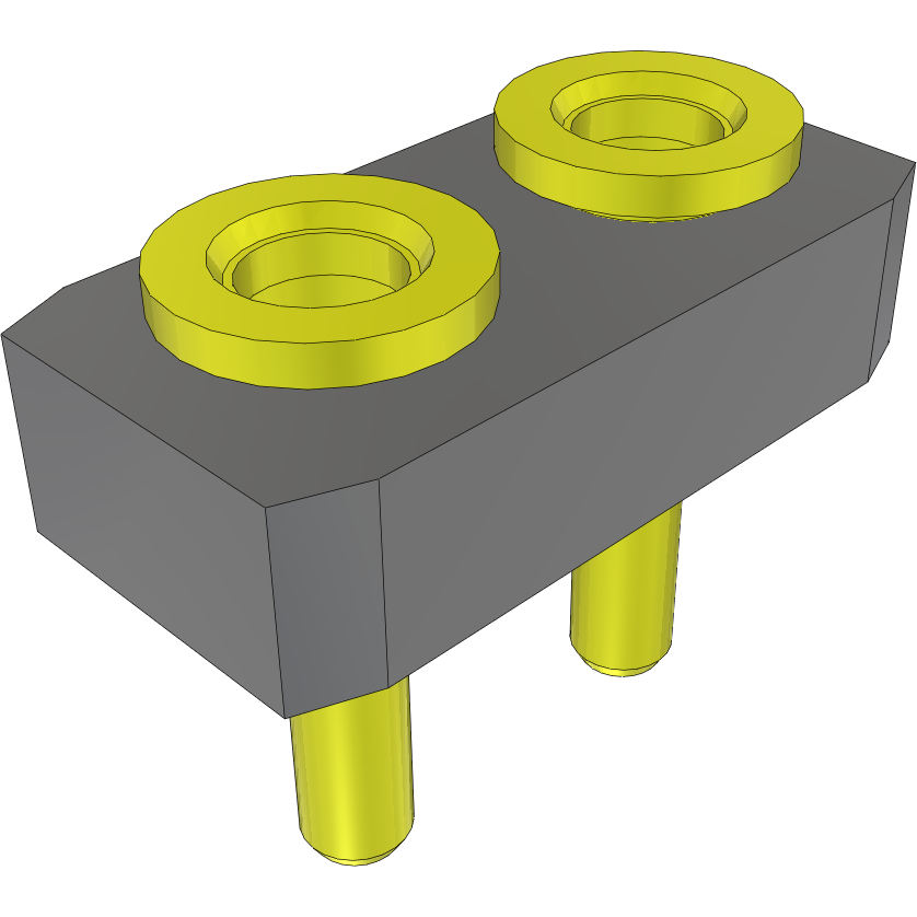 Samtec-SDL-101-T-19 Steckverbinderleisten und Leiterplattenbuchsen Conn Socket Strip SKT 2 POS Solder ST Top Entry Thru-Hole Bulk