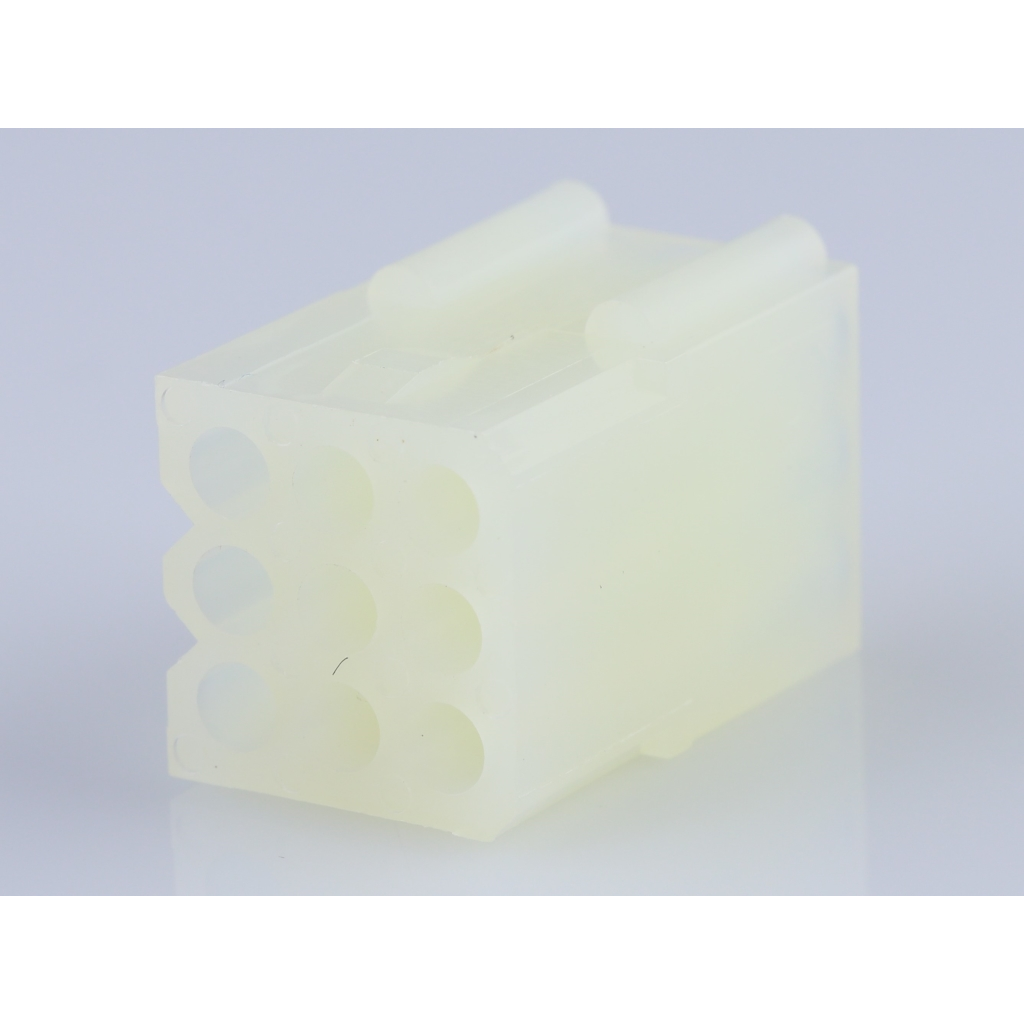 Molex-0003061092 Einzeladersteckverbinder, Gehäuse Conn Housing RCP 9Power POS 3.68mm Crimp ST Cable Mount Natural Bag