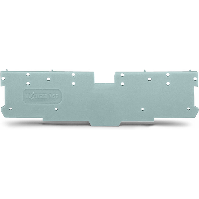 WAGO-769-301 Steckverbinderzubehör Connector Accessories End and Intermediate Plate Straight Polyamide 6/6 Gray Box