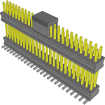 Conn Board Stacker HDR 50 POS 1.27mm Solder ST Top Entry SMD FLEX STACK™ T/R