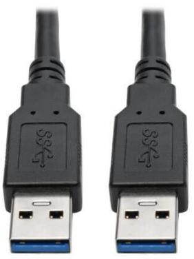 Eaton-U325-006 Cable Assembly USB Cable Assembly 1.8m USB 3.0 Type A to USB 3.0 Type A M-M Crimp-Crimp 24-28AWG