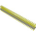 Conn Unshrouded Header HDR 62 POS 2.54mm Solder ST Top Entry Thru-Hole Bulk