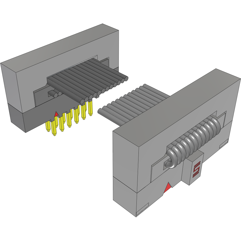 Samtec-FFMD-06-T-26.00-01-N-SR Flachband Kabelbaugruppen Cable Assembly Flat Ribbon 0.66m 30AWG IDC Connector to IDC Connector 12 to 12 POS PL-SKT IDT-IDT Bulk