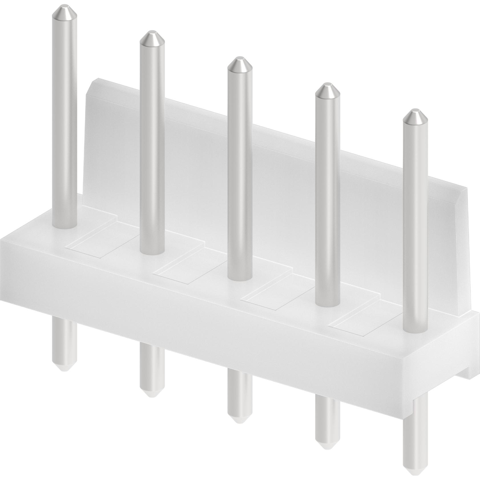 Molex-10085051 Embases de raccordement et réceptacles PCB Conn Wire to Board HDR 5Power POS 5.08mm Solder ST Thru-Hole KK Bag