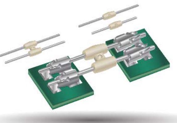 KYOCERA AVX Components Corporation-109296001381906 Ponti e derivazioni del connettore Conn Jumper M 1 POS ST Panel Mount