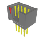 Conn Elevated Shrouded Header (4 Sides) HDR 20 POS 2.54mm Solder ST Thru-Hole Layer