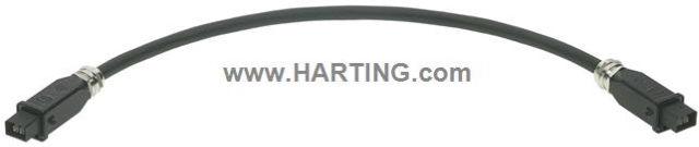 HARTING-33572110505001 光纤电缆组件 Hybrid Cable Assembly, AC,50m,FO/POW-MM