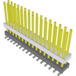 Conn Board Stacker HDR 32 POS 2.54mm Solder ST Top Entry SMD Tube