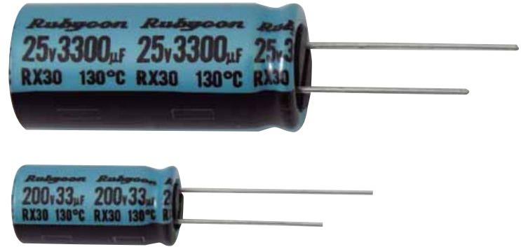 Rubycon Corporation-100RX304R7M8X11.5 Capacitor Aluminum Electrolytic Cap Aluminum Lytic 4.7uF 100V 20% (8 X 11.5mm) Radial 3.5mm 0.1A 2000h 130°C Bulk Automotive AEC-Q200