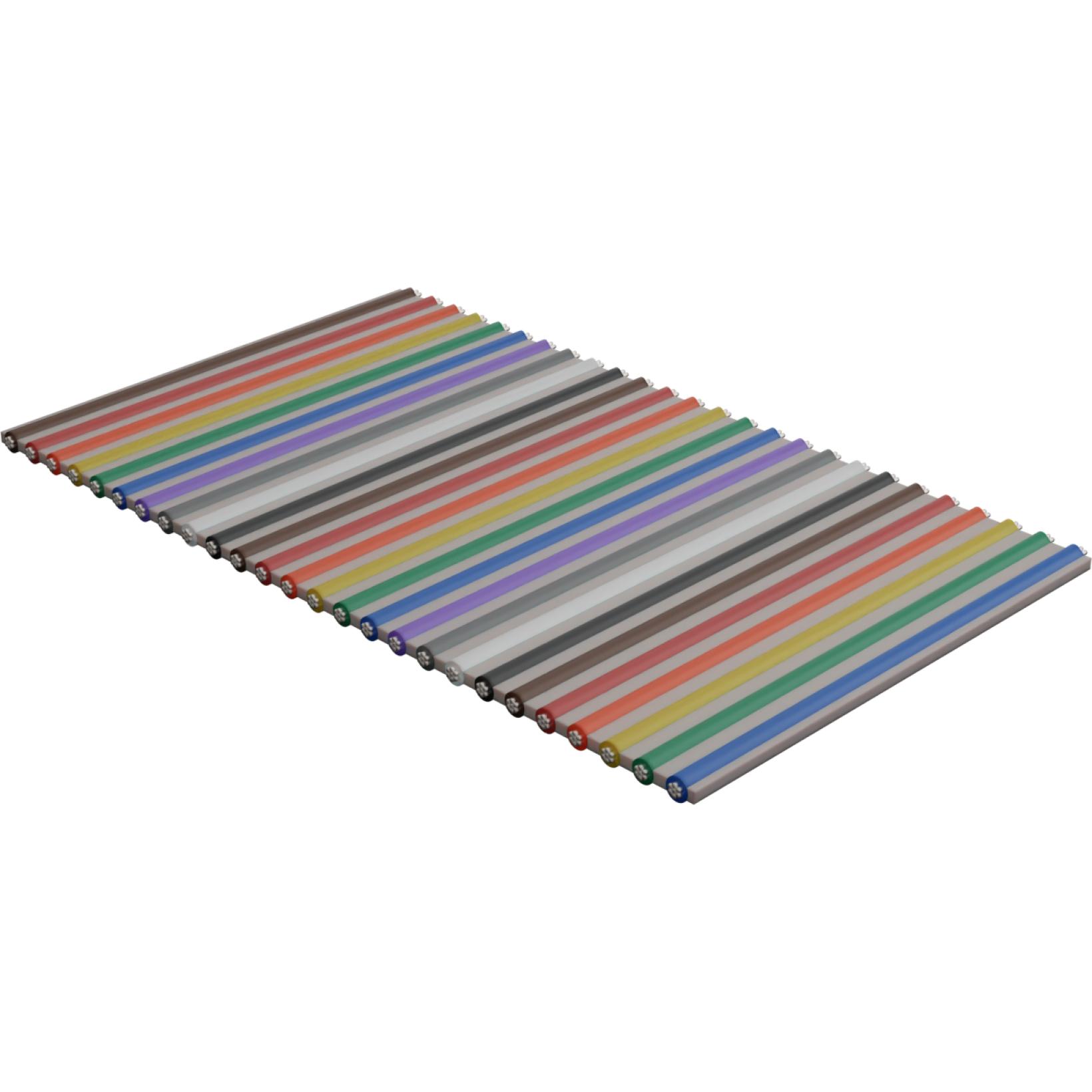 Molex-1000570108 Kabel, Flach Flat Ribbon Cable Fluorinated Ethylene Propylene 26Conductors 26AWG 300VAC Multi Color 30.48m Temp-Flex Spool