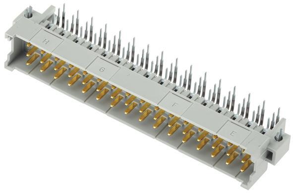 HARTING-09063486901 Steckverbinder, Mutterplatine Conn DIN 41612 M 48 POS 5.08mm Solder RA Thru-Hole