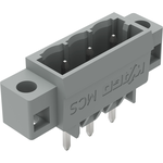 THT Male Header, 1.0 x 1.0 mm solder pin, straight, clamping collar, Pin spacing 5 mm, 3-pole