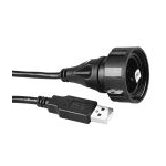 Cable Assembly USB 2m USB Type B to USB Type A 4 to 4 POS M-M Crimp-Crimp 24-28AWG