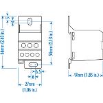 Altech Corporation-38049 Steckverbinder, Klemmenblöcke Conn Power Distribution Block 1 POS Screw RA Cable Mount 80A
