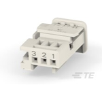 Conn Housing RCP 3 POS 2.54mm Crimp ST Cable Mount White Box