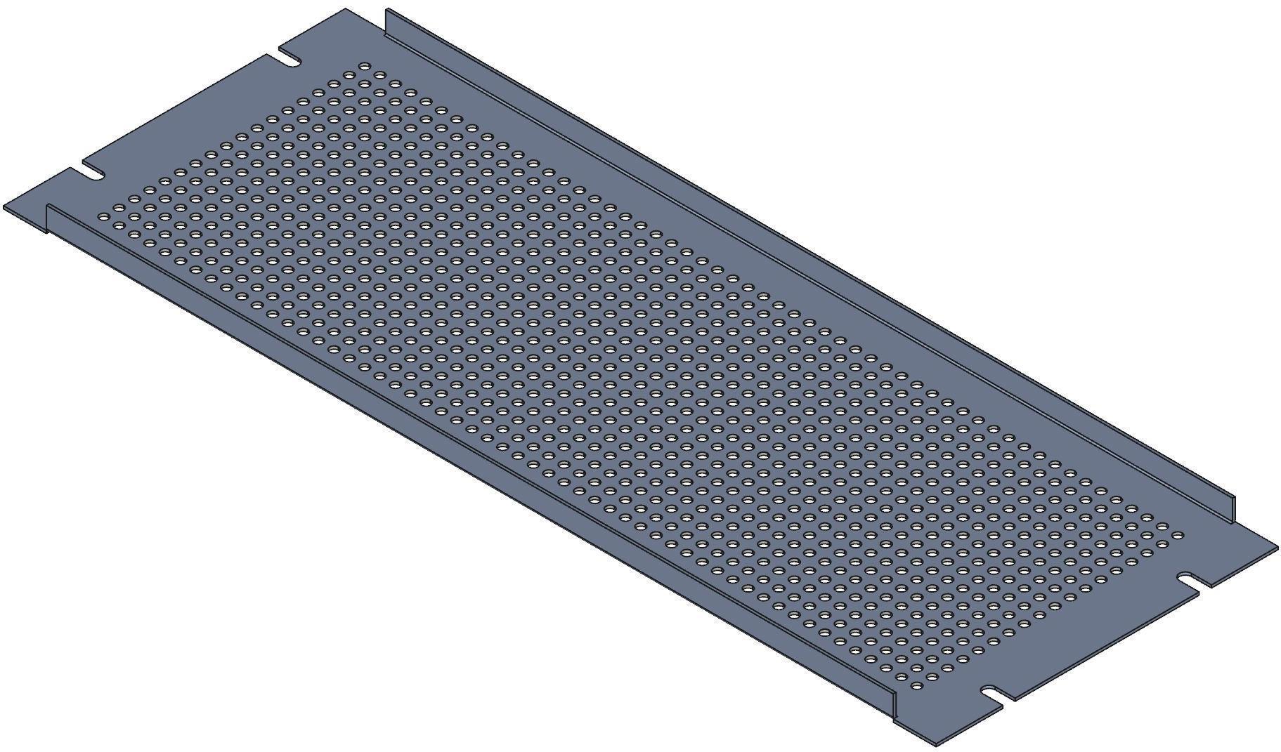 Hammond Manufacturing-PPFS19007LG2 null Rack Panel, Steel, Light Gray