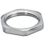PHOENIX CONTACT-1411266 Kabelzubehör Counter nut, Brass, nickel-plated, for threads Pg48, color silver