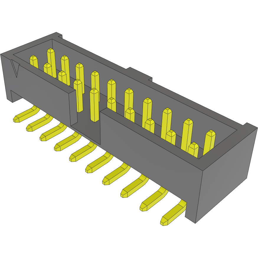 Samtec-LTMM-110-02-G-D-SM Steckverbinderleisten und Leiterplattenbuchsen Conn Shrouded Header HDR 20 POS 2mm Solder ST SMD Tube