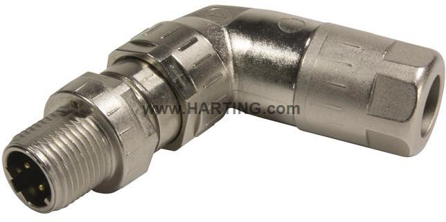 HARTING-21038813805 Steckverbinder, rund Conn M12 Circular PIN 8 POS Crimp Cable Mount 8 Terminal 1 Port