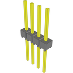 Conn Unshrouded Header HDR 4 POS 2.54mm Solder ST Top Entry Thru-Hole Bulk