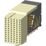 AirMax VS2 Backplane Connectors, Receptacle, Right Angle, Small Press-Fit, 4 Pair, 6 Column, 72 Position, 2.00mm (0.079in) Pitch