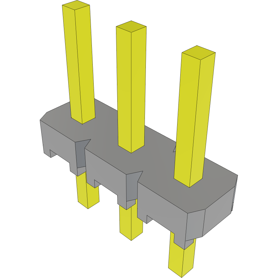 Samtec-MTLW-103-05-T-S-170 Connector Headers and PCB Receptacles Conn Unshrouded Header HDR 3 POS 2.54mm Solder ST Top Entry Thru-Hole Bulk