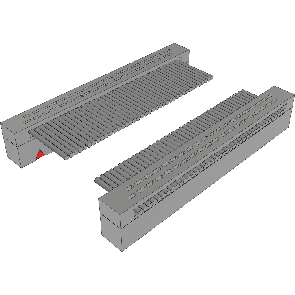 Samtec-FFSD-20-D-01.46-01-N-RN2 扁平/带状电缆组件 Cable Assembly 0.03m 30AWG 1.27mm 40 to 40POS IDC Connector to IDC Connector F-F TIGER EYE™ Bulk
