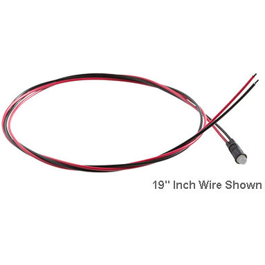 Bivar-PM5HDW6.0 Panel Mount Indicators Panel Mount LED Assembly, 5mm HE Red LED with Diffused Lens