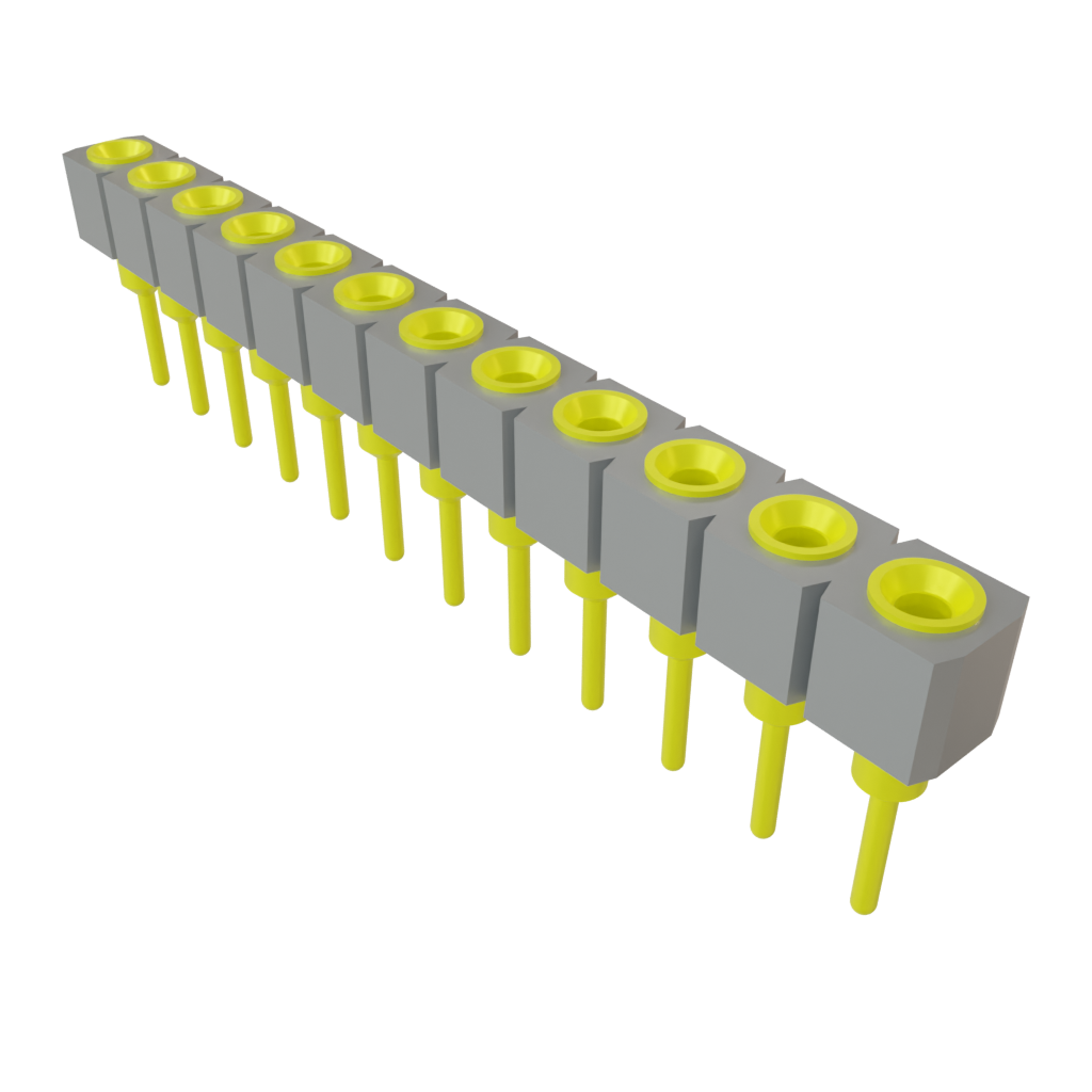 Samtec-SS-112-T-2 Piastre connettori e prese PCB Conn Socket Strip SKT 12 POS 2.54mm Solder ST Top Entry Thru-Hole Tube