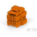 Conn Housing PL 6 POS 6mm Crimp ST Cable Mount Orange Carton