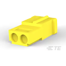 TE Connectivity-1-480318-4 Carcaza de cables discretos de conector Conn Housing PL 2 POS 5.08mm Crimp ST Cable Mount Yellow Package