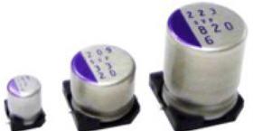 Panasonic-6SVP22M Condensateur en polymère d'aluminium Cap Aluminum Polymer 22uF 6.3VDC 20%( 4 X 5.4mm) SMD 0.2 Ohm 0.74A 2000h 105°C T/R