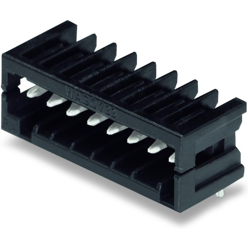 WAGO-733-363/105-604 Connector Headers and PCB Receptacles Conn Shrouded Header (4 Sides) HDR 3 POS 2.5mm Solder RA Side Entry Thru-Hole Box