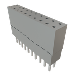 Conn Elevated Socket SKT 20 POS 2.54mm Solder ST Top Entry Thru-Hole Tube