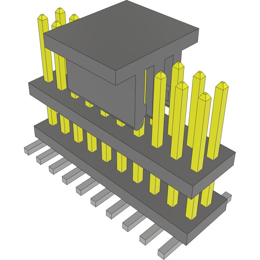 Samtec-FW-10-03-F-D-180-170-P-TR 连接器插头及 PCB 插座 Conn Board Stacker HDR 20 POS 1.27mm Solder ST Top Entry SMD FLEX STACK™ T/R