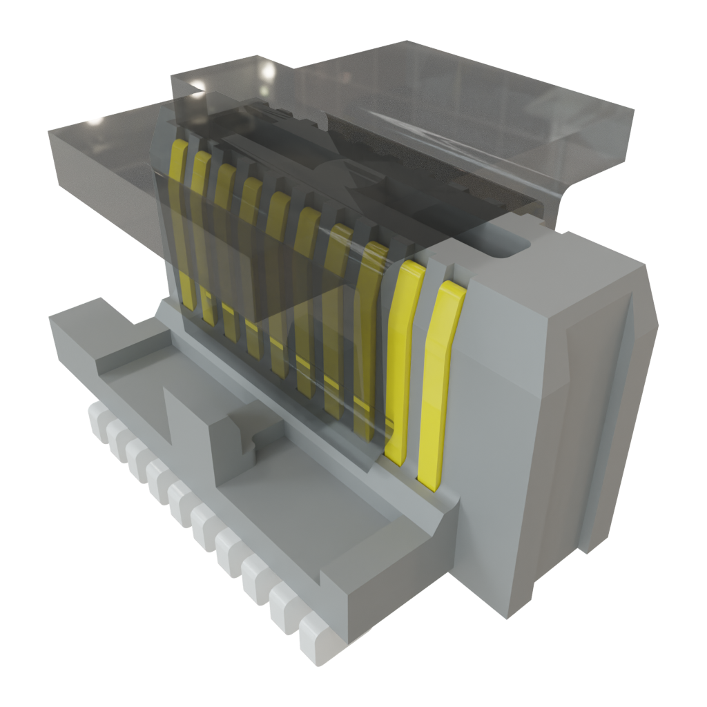 Samtec-SS4-10-3.50-L-D-K-TR Connector Headers and PCB Receptacles Conn Fine Pitch Connector SKT 20 POS 0.4mm Solder ST SMD T/R