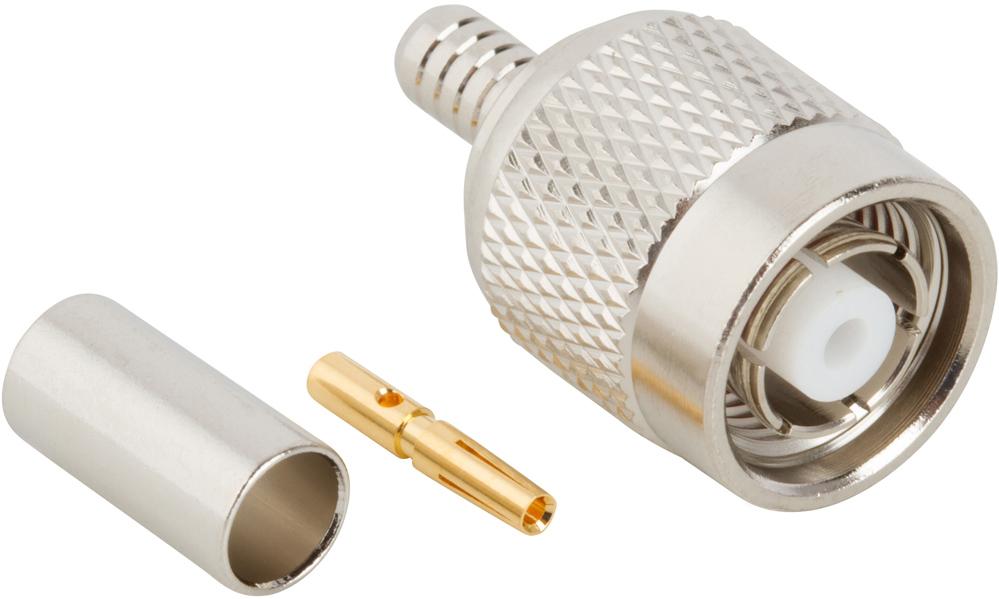 Amphenol RF-122108RP 射频连接器 Conn TNC 0Hz to 11GHz 50Ohm Crimp ST Cable Mount PL Gold