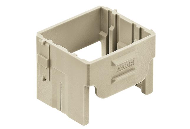 HARTING-11003000301 Accesorios del conector Connector Accessories Adapter Frame Straight Pebble Gray