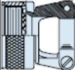 Glenair-M85049/49-2-18N Backshells Strain Relief Clamp 180° 18 Shell Size Electroless Nickel Aluminum Non Self Lock