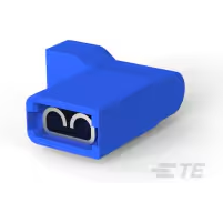 TE Connectivity-3-520340-2 Raccordement de terminaux Quick Disconnect Terminal 14-16AWG Brass Blue F 16.05mm Tin Reel/Strip
