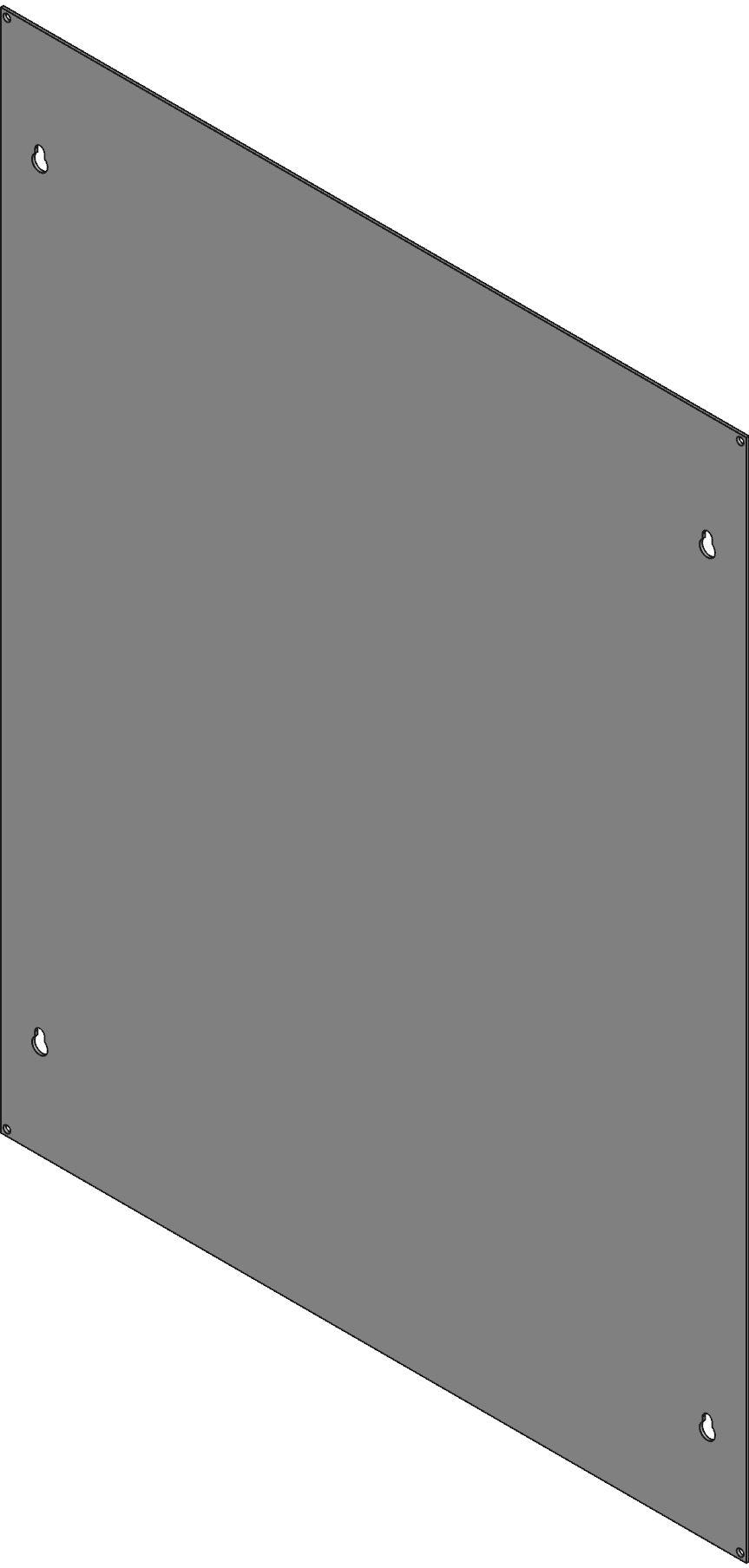 Hammond Manufacturing-CSFC2418 Scatole, contenitori e rack Gray Steel Flush Mount Flush Cover