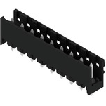 Weidmuller-1148270000 Steckverbinderleisten und Leiterplattenbuchsen Connector, male header, open side, THT solder connection, 5.08 mm, Number of poles 9, 180Deg, Solder pin length (l) 3.2 mm, tinned, black, Box