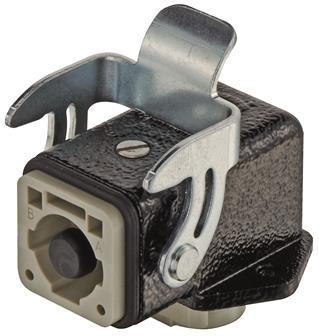 HARTING-09120012661 Steckverbinder, rechteckig Conn Rectangular M 1 POS Screw RA Cable Mount Han®