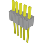 Conn Unshrouded Header HDR 5 POS 1.27mm Solder ST Top Entry Thru-Hole Bulk