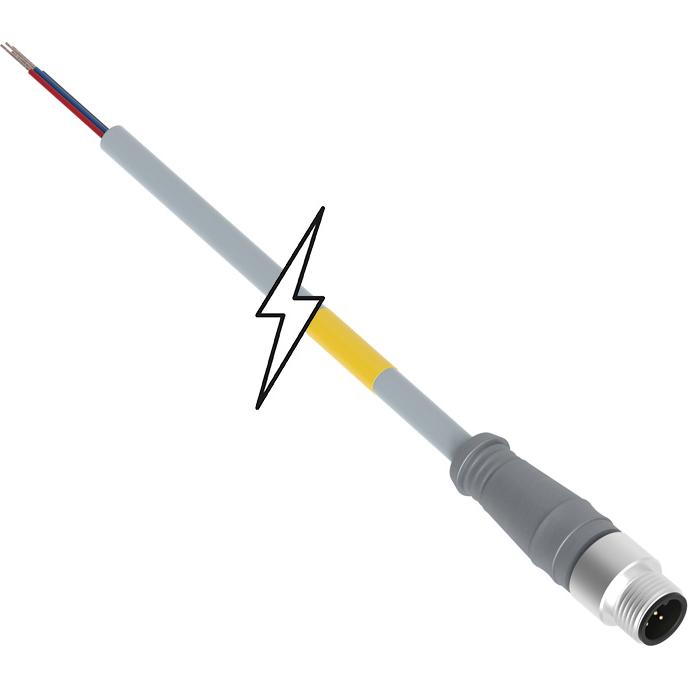 Molex-0848548023 null Cable Assembly Circular 2m 22AWG M12 Circular 5 Straight