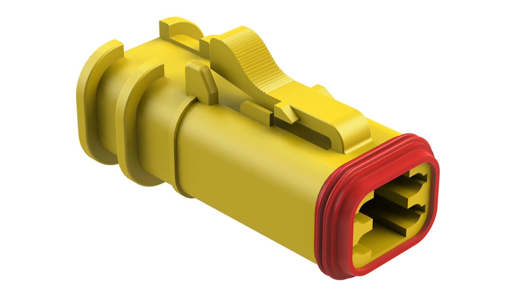Amphenol-AT06-4S-OMYEL Custodia filo connettore dedicato Conn Housing PL 4 POS Crimp ST Cable Mount Yellow