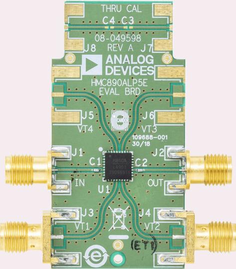 Analog Devices-EV1HMC890ALP5 RF/Drahtlos-Entwicklungsplatinen und Kits HMC890ALP5E RF Amplifier Evaluation Board